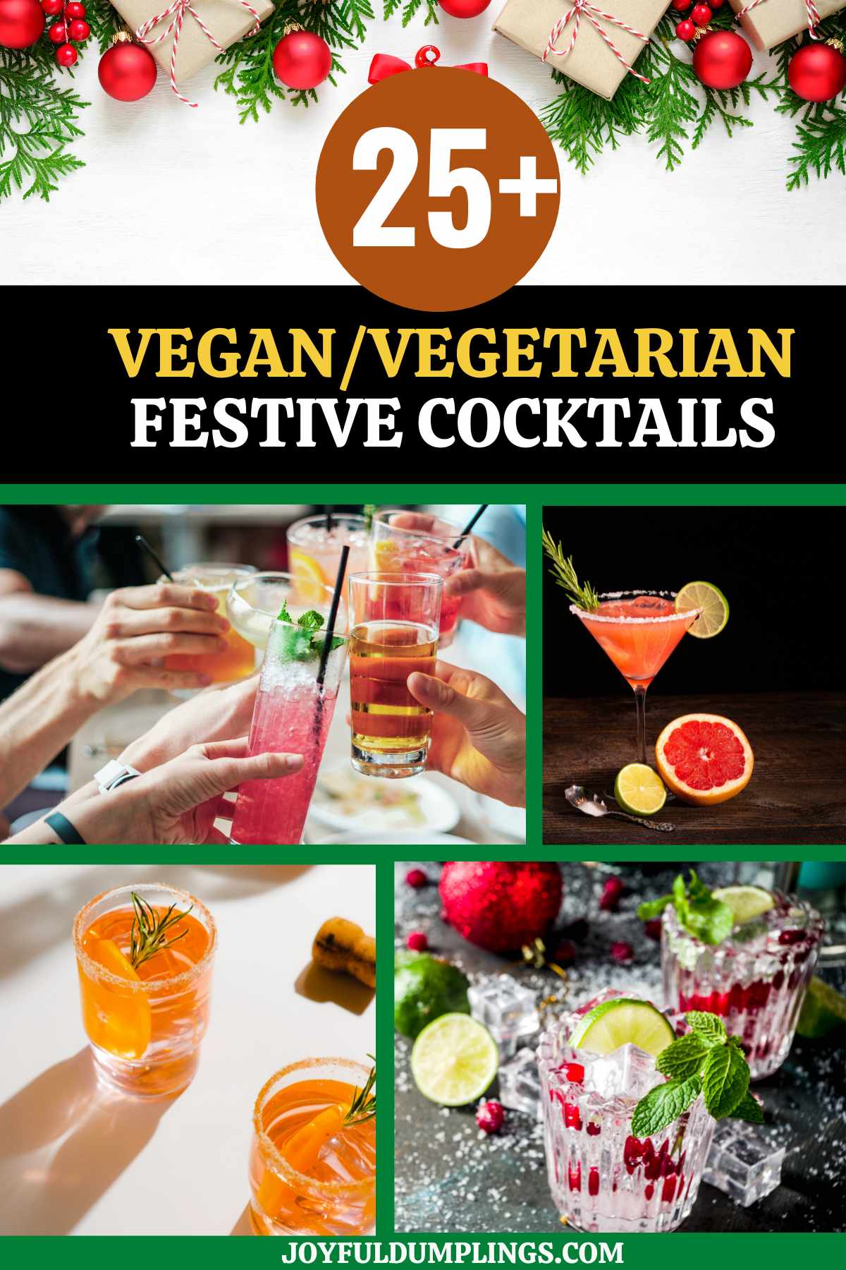 25+ EASY CHRISTMAS COCKTAILS (FESTIVE SPIRIT HOLIDAY COCKTAIL RECIPES)