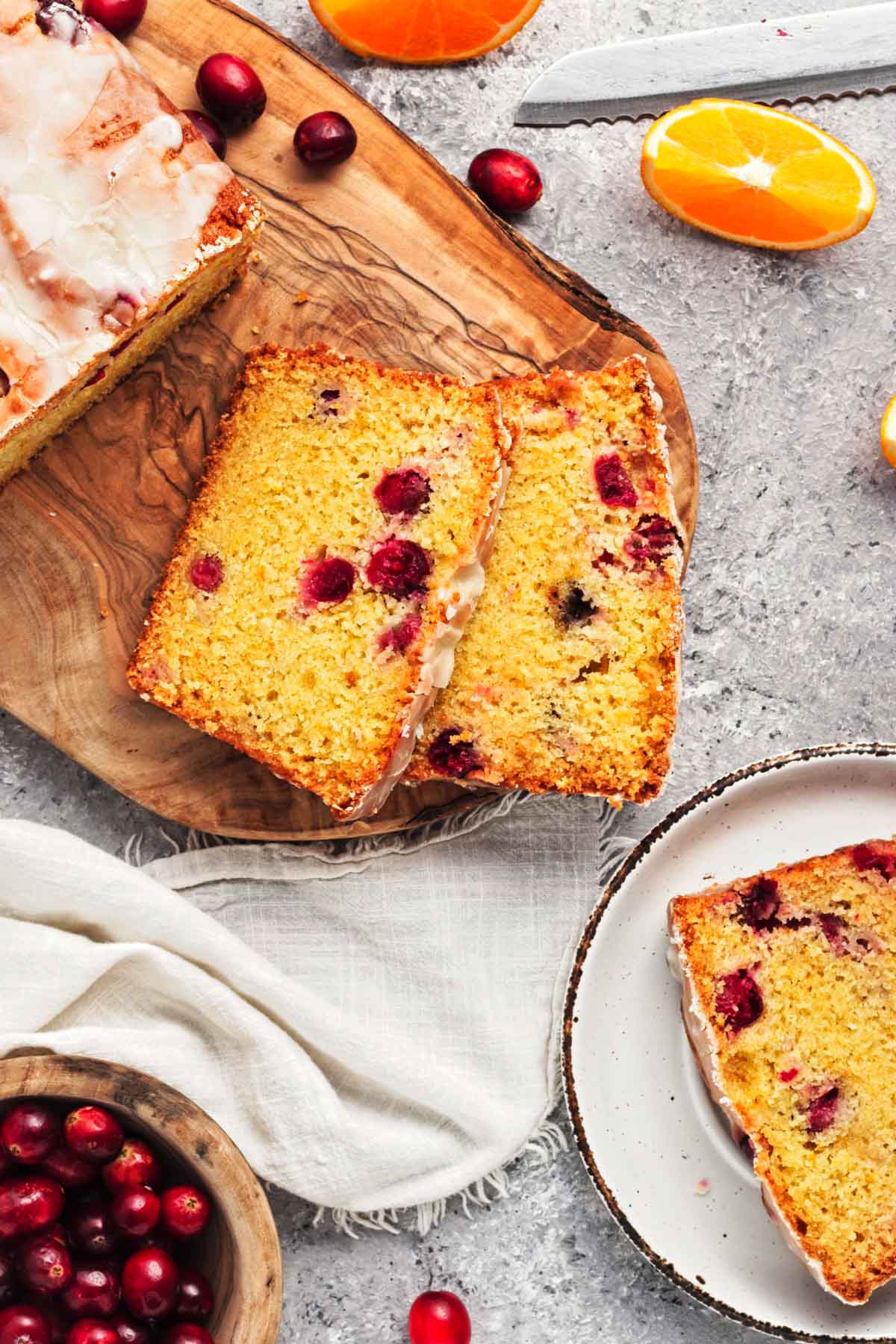 Holiday Cranberry Orange Loaf Bread Recipe