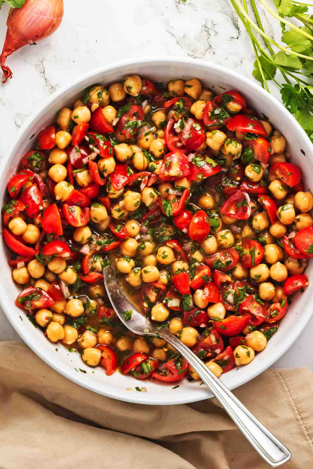 Easy Marinated Chickpeas