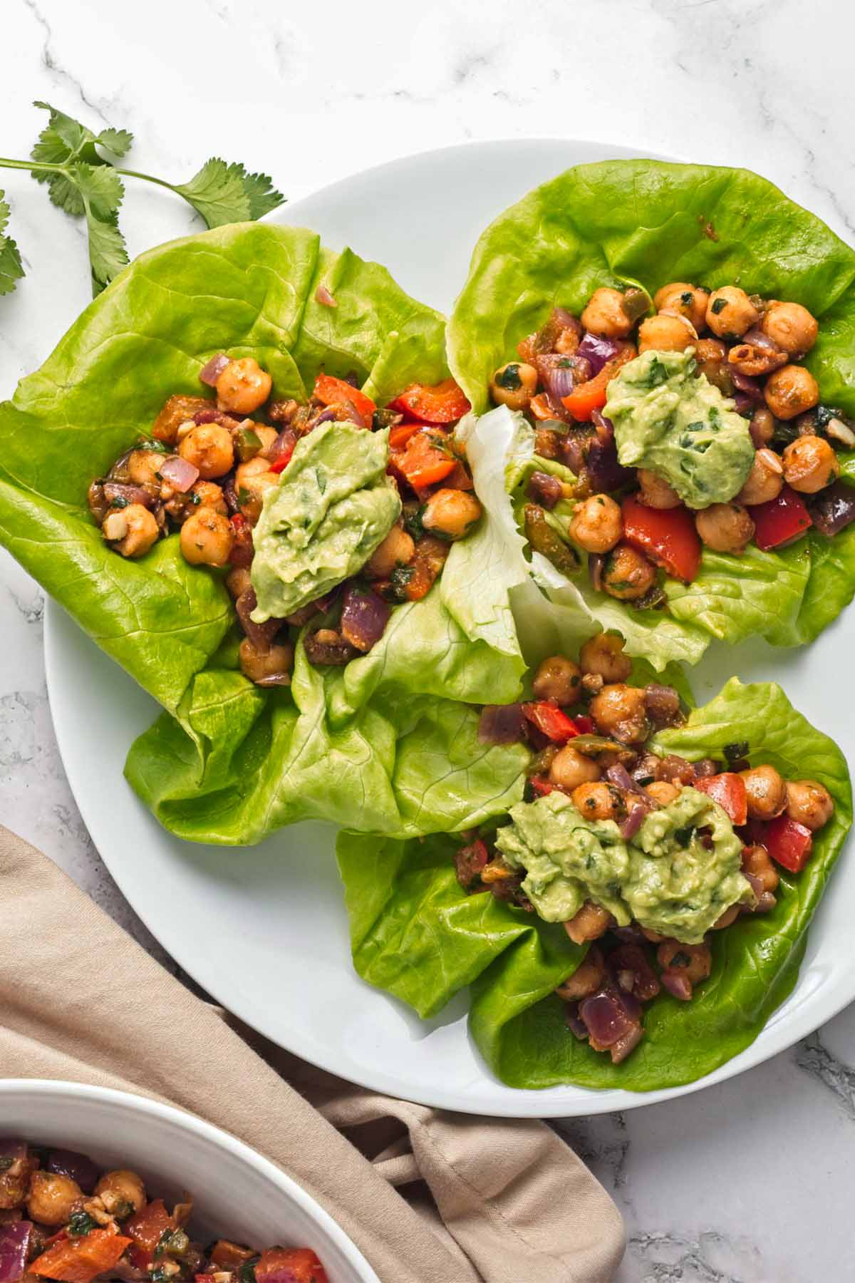 Chickpea Lettuce Wraps