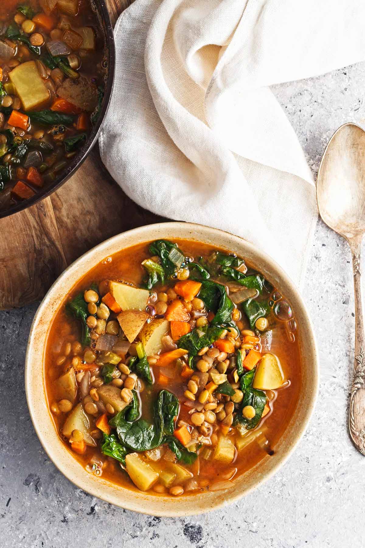 Spinach Lentil Soup