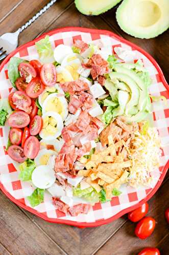 BBQ Chicken Cobb Salad - Keat's Eats