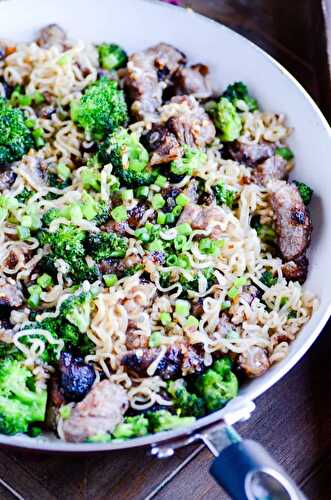 Broccoli & Beef Ramen - Keat's Eats