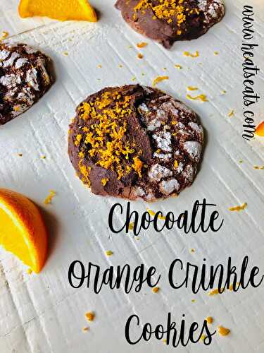 Chocolate Orange Crinkle Cookies - Keat's Eats