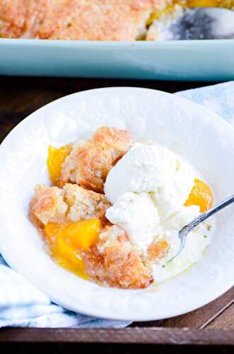 Classic Peach Cobbler - Keat's Eats