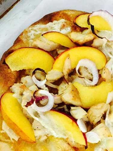 Joanna Gaines' Chicken Brie & Peach Flatbreads - Keat's Eats