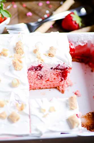 Strawberry Poke Cake - Keat's Eats