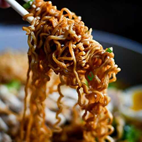 Sesame Garlic Ramen Noodles Recipe