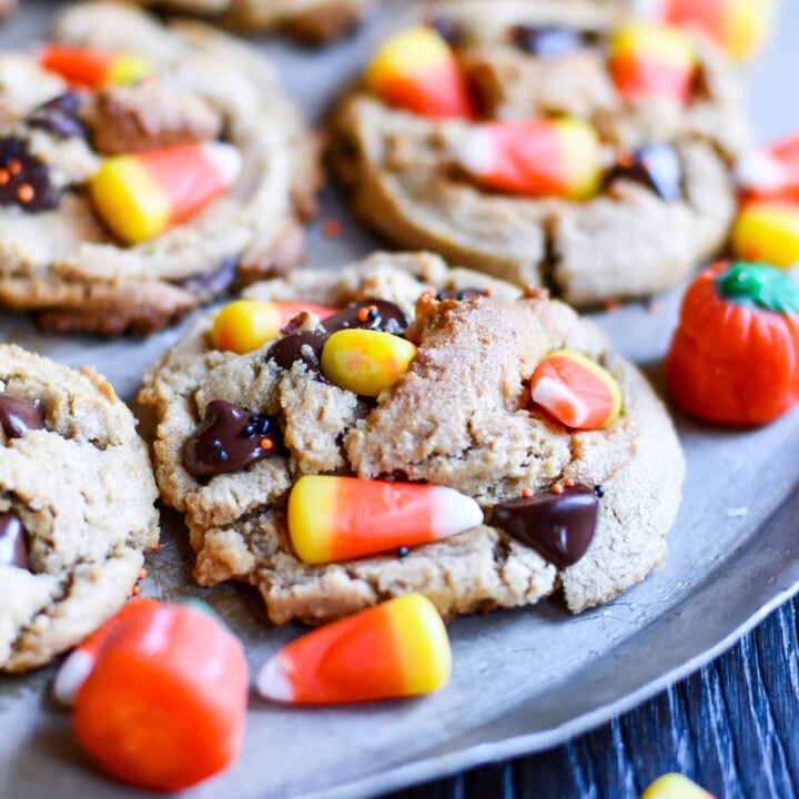 Candy Corn Peanut Butter Cookies Recipe