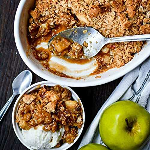 Quaker Oats Apple Crisp Recipe with Old Fashioned Oats