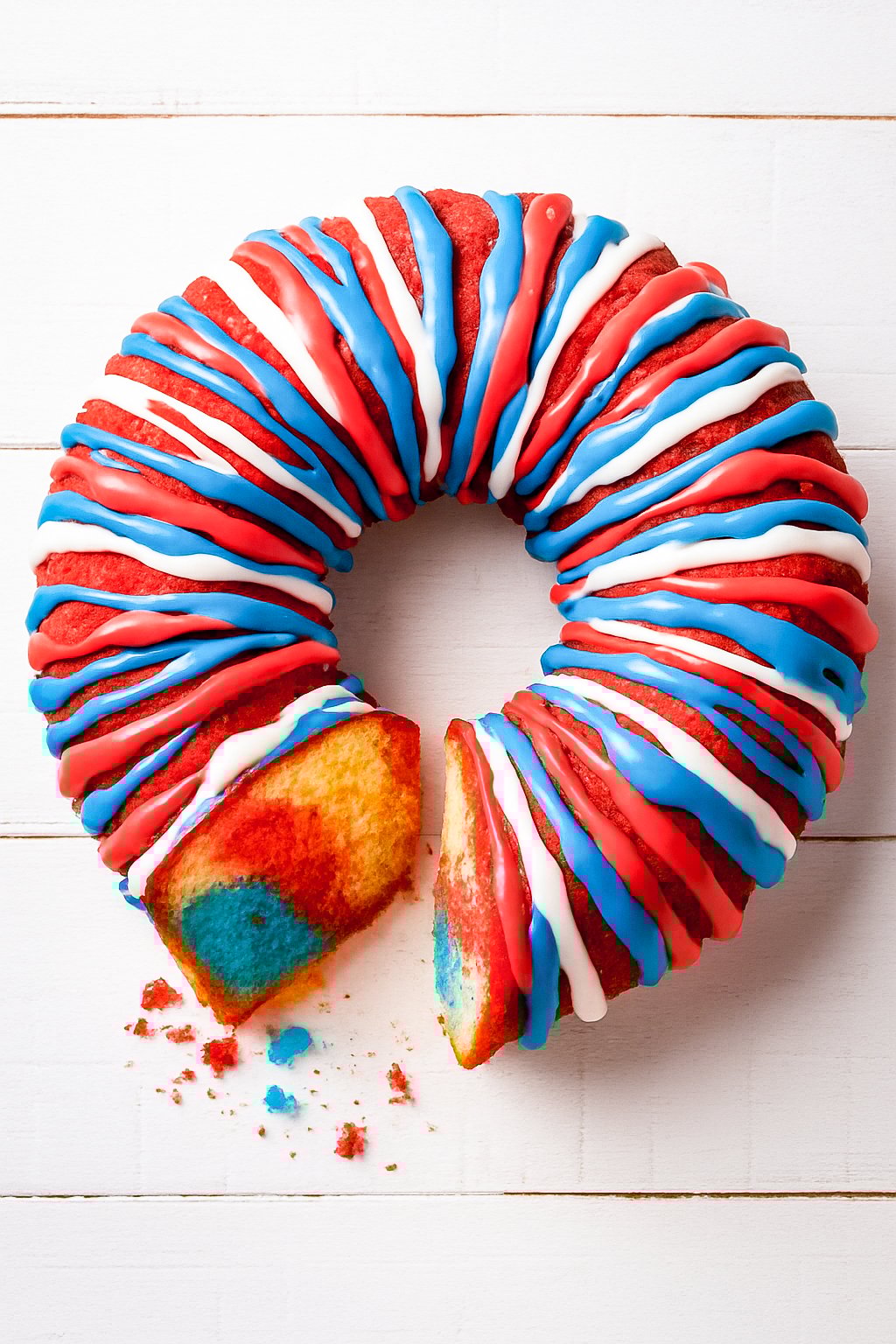 Red, White, & Blue 4th of July Bundt Cake Recipe