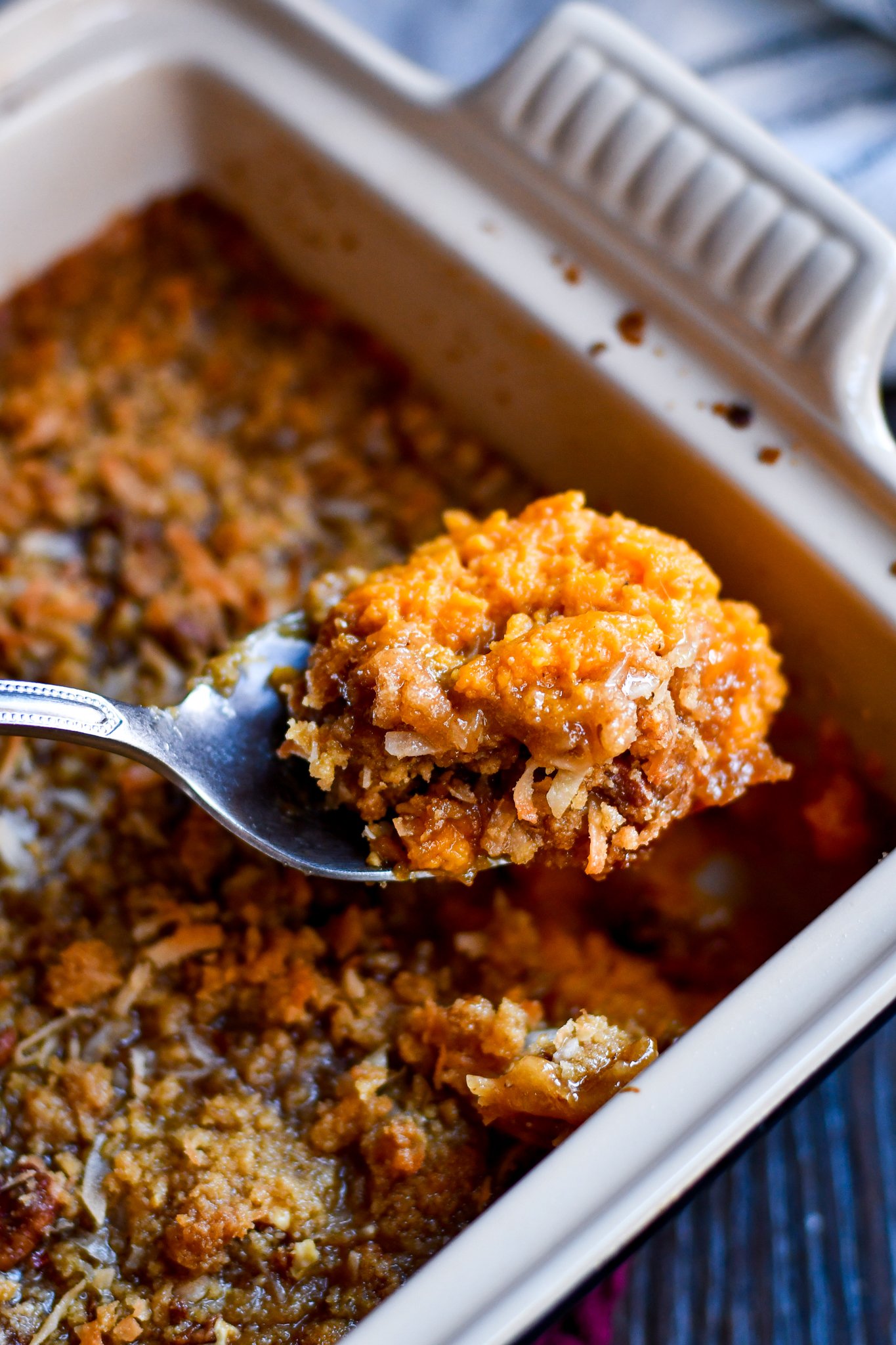 Sweet Potato Casserole with Pecan Topping – Classic Holiday Side Dish