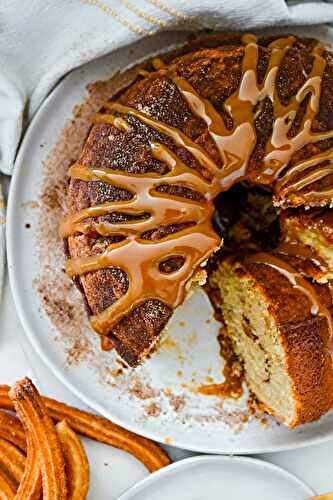 Churro Bundt Cake with Cinnamon Swirl