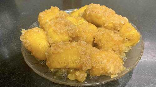 Banana Jaggery Sweet / Nendram Pazham Nurukku - Kerala Swaad
