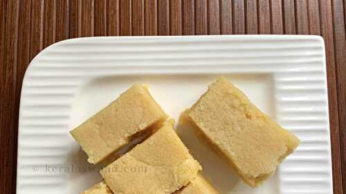 Easy homemade Soft Ghee Soft Mysore Pak Recipe Sweet - Kerala Swaad