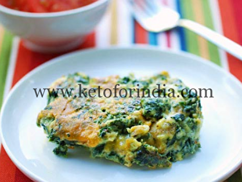 Keto Spinach Egg omelette | Quick, Healthy & Low-Carb