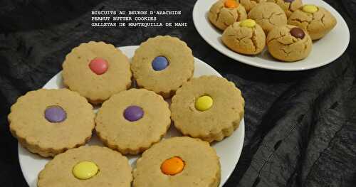 BISCUITS AU BEURRE D’ARACHIDE / PEANUT BUTTER COOKIES / GALLETAS DE MANTEQUILLA DE MANI
