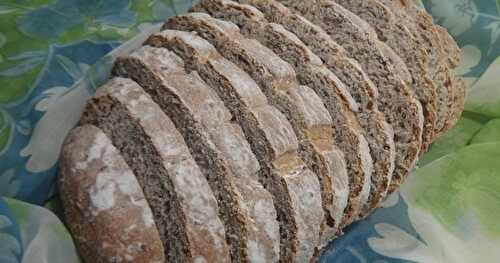 PAIN AUX GRAINES DE PAVOT ET DE LIN / POPPY AND FLAX SEEDS BREAD / PAN CON SEMILLAS DE AMAPOLA Y DE LINO / خبز ببذور الخشخاش و بذور الكتان