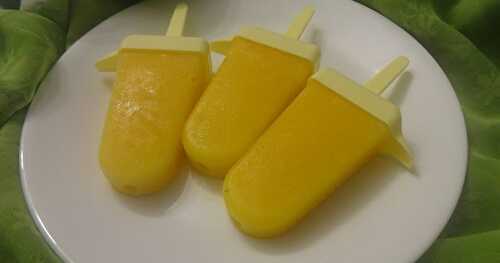 SUCETTES GLACÉES À LA MANGUE / MANGO ICE POPS / PALETAS DE MANGO /مصاصات المانجو المجمدة