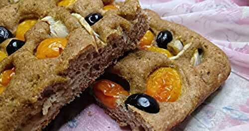 FOCCACIA À LA FARINE DE BLÉ COMPLET /WHOLE WHEAT FOCCACIA /FOCCACIA DE HARINA INTEGRAL /   فوكاشيا دقيق القمح الكامل 