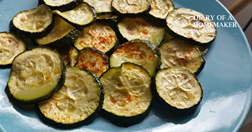 No Fry, Low Carb Zucchini Chips