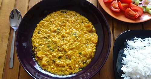 Yellow Mung Dal With Butternut Squash