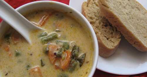 SOUTH INDIAN STYLE CREAMY VEGETABLE SOUP