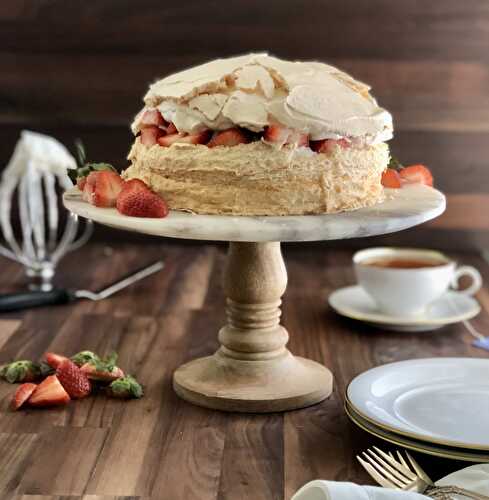 STRAWBERRY SCHAUM TORTE (with Sugar-free option)