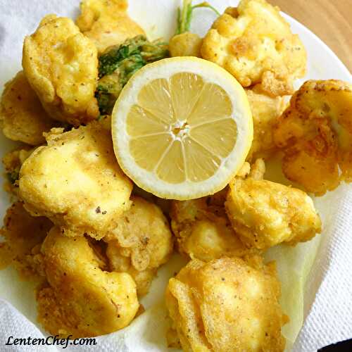 Cauliflower fritters for Father's Day