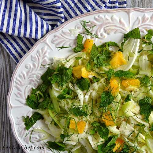 Fennel and celery citrus salad