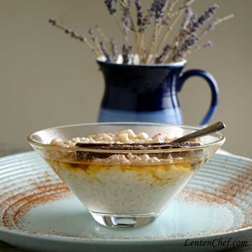 Downton Abbey baked coconut rice-pudding