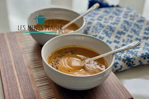 Sweet potato and red pepper thaï soup