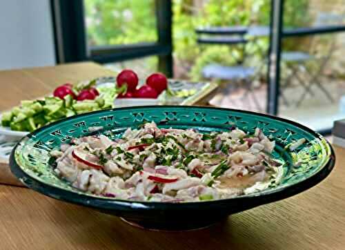 My version of Peruvian ceviche