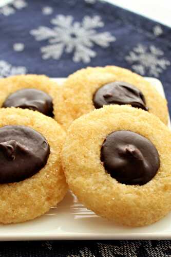 Gluten Free Chocolate Thumbprint Cookies