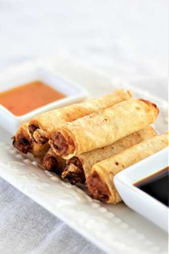 Lumpia with Homemade Gluten Free Lumpia Wrapperes