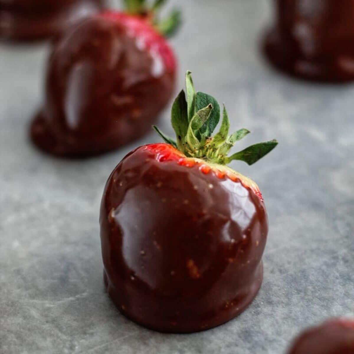 Milk Chocolate Ganache Strawberries