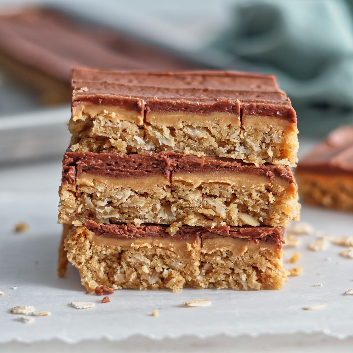 Gluten Free Oatmeal Peanut Butter Bars