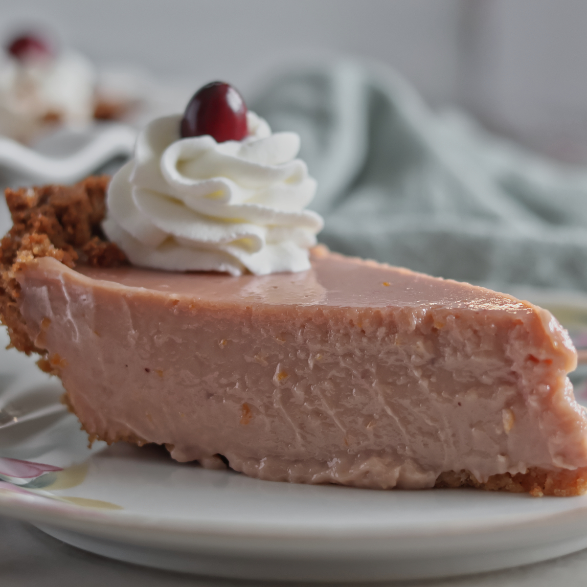 Gluten Free Cranberry Custard Pie