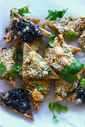 Chunky Sesame Prawn Toasts