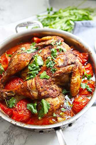 One-pan Spiced Chicken with tomatoes