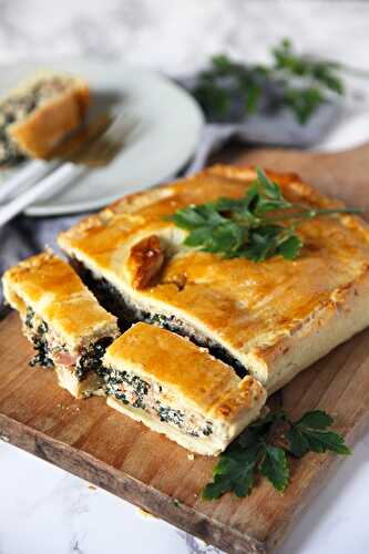Tuscan Kale and Ricotta Pie with Olive oil pastry