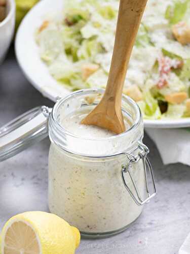 Caesar dressing without anchovies • Little Nomads Recipes