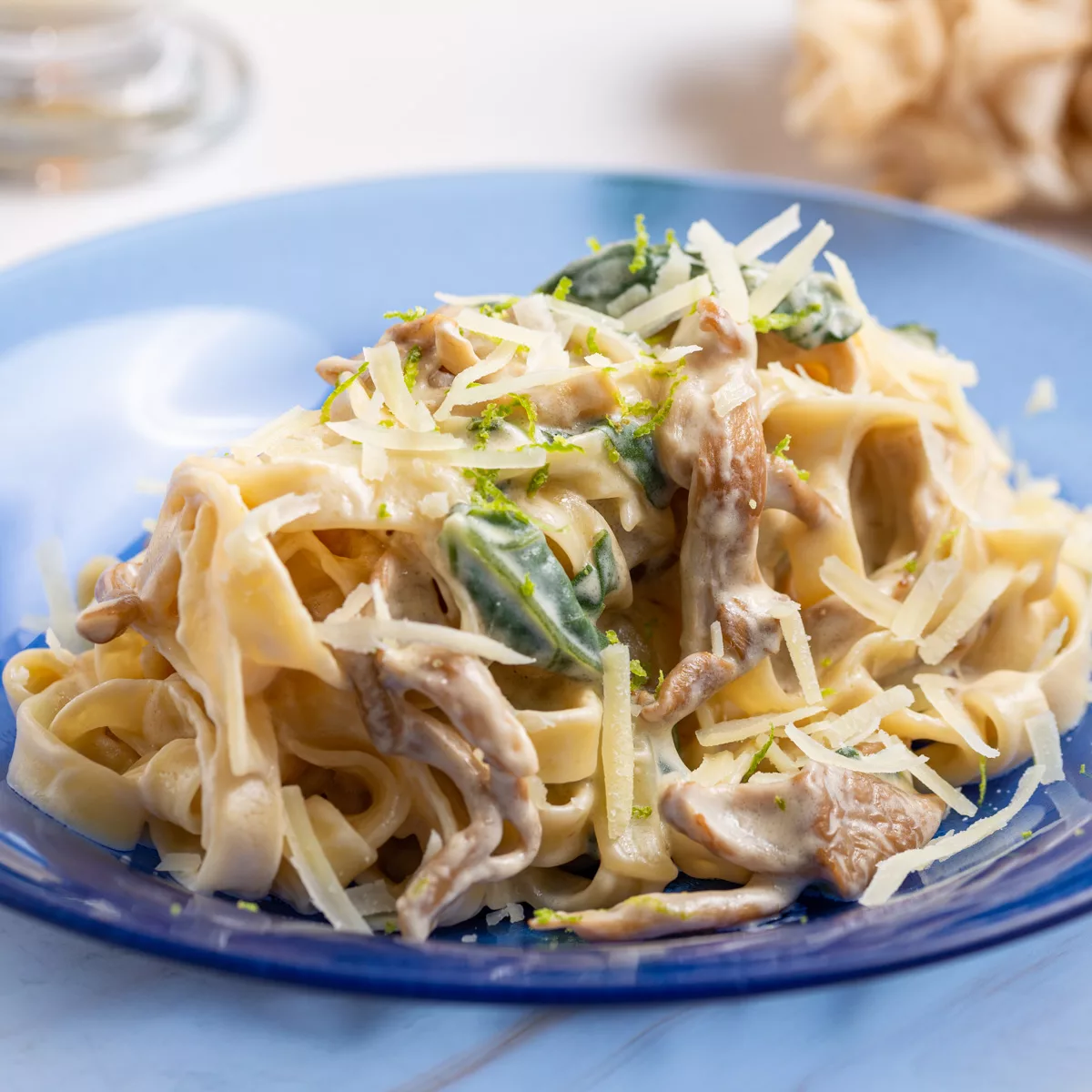 Spinach and Mushroom Pasta