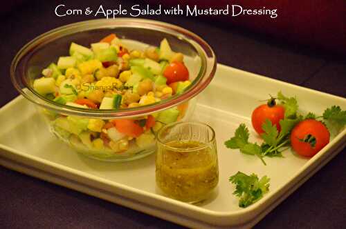 Corn & Apple Salad with Mustard Dressing