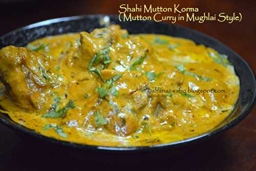 Shahi Mutton Korma | Mughlai Mutton Curry