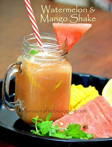 Watermelon & Mango Shake