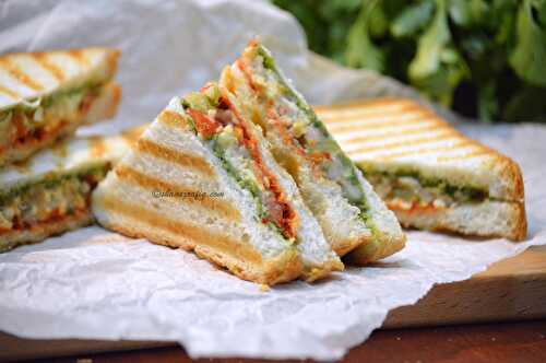 Bombay Style Grilled Vegetable Sandwich