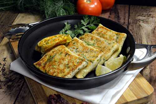 Vegetable Cheese Crepes
