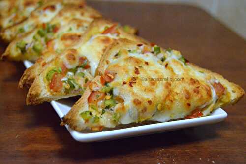Vegetable and Cheese Toast
