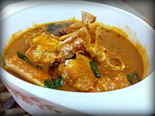 Crab Curry ~ Coconut Crab Curry